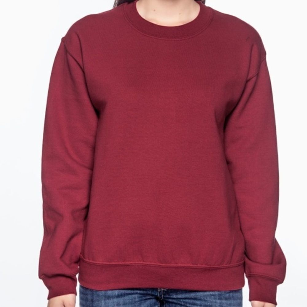 Gildan Burgundy Crewneck 
